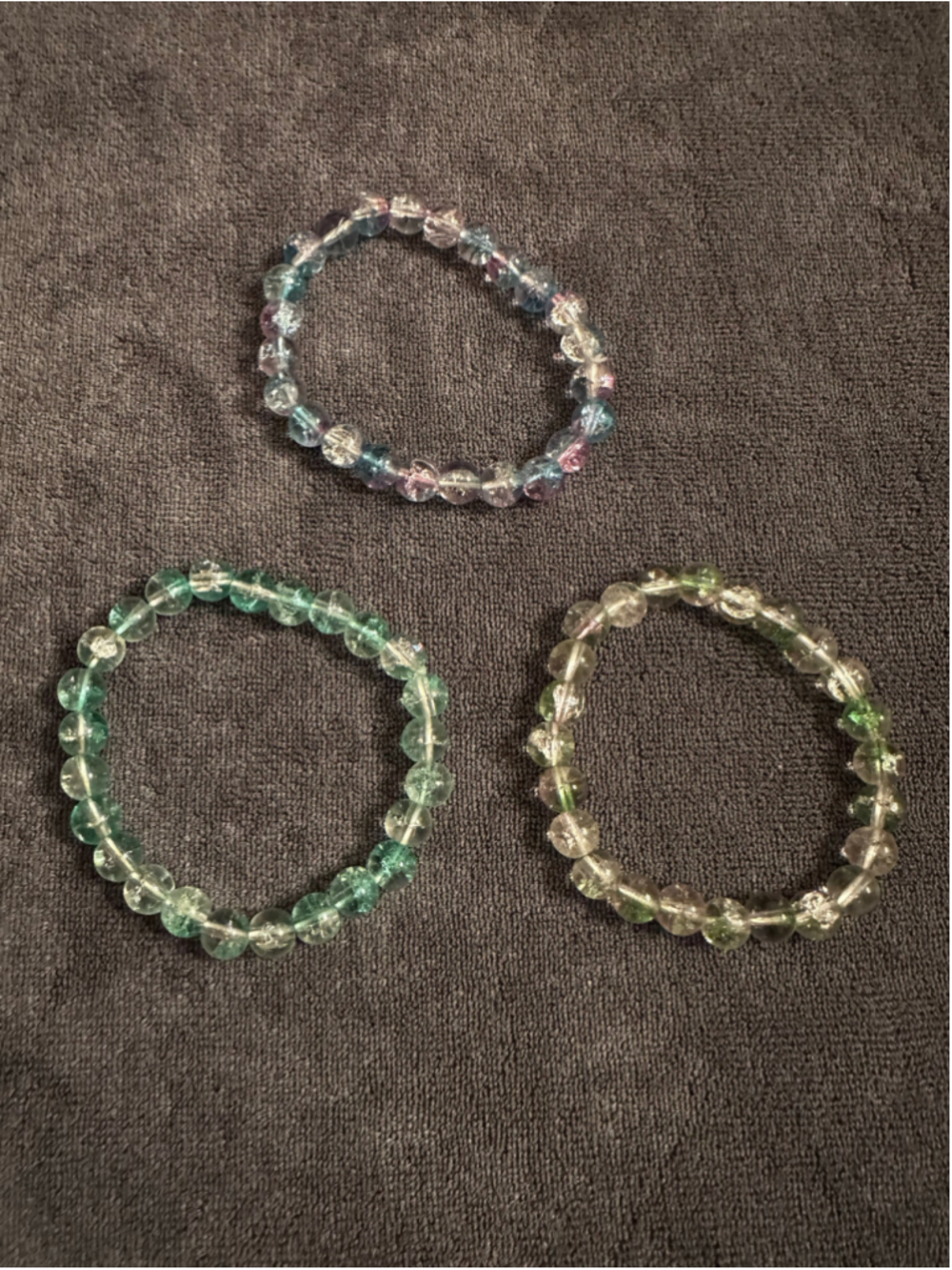 Unbranded Beaded Bracelet Trio Multi-color Set 2